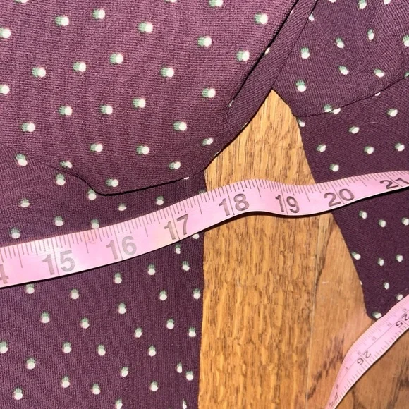 Sweet Wanderer Polka Dot Neck Tie Blouse L - Picture 7 of 11